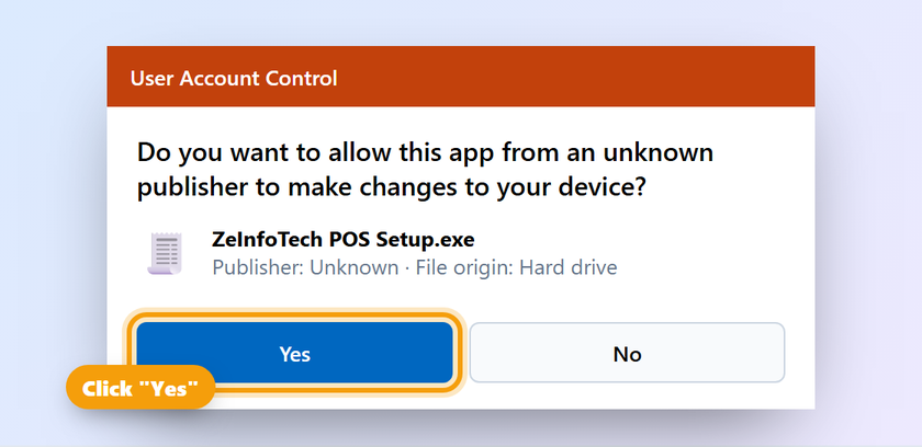 Allow the installer